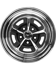 7.0x14 Magnum 500 verchromt/schwarz Lochkreis 5x4 1/2  -  Backspace 4.25