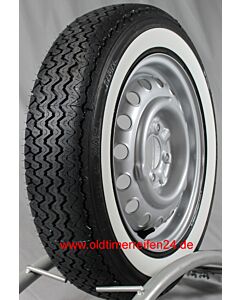 155R15 82H TT Michelin XAS ca. 40mm MOR-Classic Weißwand
