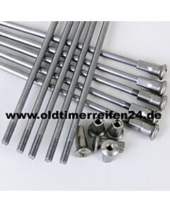 Ersatzspeiche roh inkl. Nippel für MWS Unlackiert