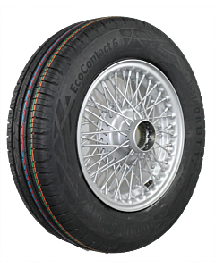 XW466S Speichenrad 4.5x13 MWS silber 155/80R13 79T Conti Eco Contact 6 Komplettrad inkl. Montage und Wuchtung