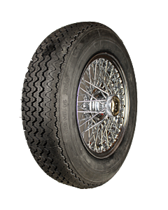 XW515C Speichenrad 4.5x14 MWS chromed 165R14 84H Michelin XAS inkl. Schlauch Komplettrad montiert und gewuchtet