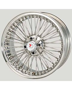 7.0X16 BXW749 TL, Stainless Steel, LK 4x95,3mm 64 Speichen, Bolt-On MWS